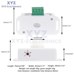 DC 12V-24V 6A/8A Automatic infrared PIR Motion Sensor Switch For LED Strip Light
