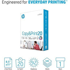 HP Printer Paper 8.5 x 11 Paper Copy &Print 20 lb 1 Ream Case – 500 Sheets