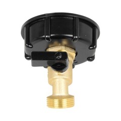 275-330 Gallon IBC Tote Water Tank Adapter 2″ Brass Fittings Valve Connector US