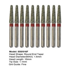 Dental Burs Diamond FG High Speed Round End Taper Ball Football Cylind