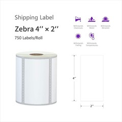 12 Rolls 4×2 Barcodes Shipping Labels Compatible Rollo Zebra Desktop Printers