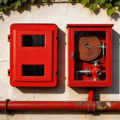 20lb RED FIRE EXTINGUISHER CABINET INDOOR/OUTDOOR “FREE SHIPPING” NEW