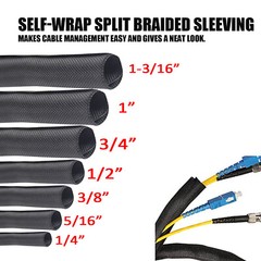 Wire Loom for High-Temperature Automotive Harness Wrap and Home Cable Management
