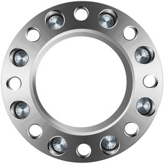 1.5 Inch Wheel Adapters Spacers 8 Lug 14×1.5 Studs 126.15 Bore 2PCS 8×6.5
