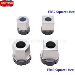 ER32 ER40 Square Hex Collet Block Chuck Holder for CNC Lathe Engraving Machine