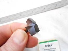 NEW WIDIA SOLID CARBIDE MODULAR DRILL TIP TDMX 19000, 19MM DIAMETER WP40PD GRADE