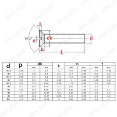 Black 304 Stainless Steel Slotted Countersunk Flat Head Screws M1.6 M2 M3 M4 M5