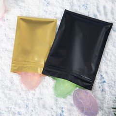 Various Sizes Matte Clear Front Color Back Foil Mylar Flat Zip Lock Bag Xmas