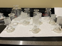 Vacuum Filter Fritted Glass Support Base 300mL, 47mm Millipore-Style 11pc Lot