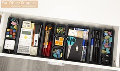 15 PCS Interlocking Desk Drawer Organizer Separator for Office,Bathroom,Kitch…
