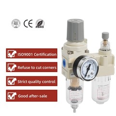 1/4″ NPT Compressed Air Filter Regulator Lubricator Water/Oil Trap Separator