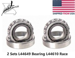 1 1/16″ Shaft Trailer Bearing & Race 2 Sets L44649 L44610 Carry On OD 1.98″ 0.58