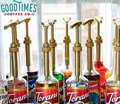 Gold Coffee Syrup Pump for 750 ml Bottles (Pack of 6) Fits Torani and more