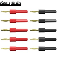 2/10PCS 2mm Banana Plug to 4mm Socket Connectors Gold Plated Converter 30V/10A
