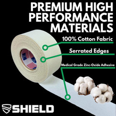 1 Inch Athletic Tape – Precision Tape 12 Pack – Strong Cotton, No Residue – Made