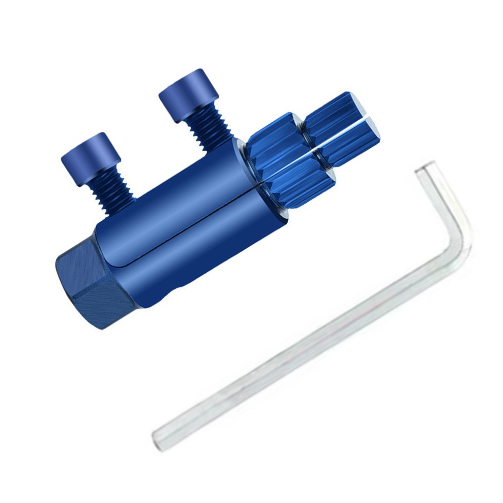 Pipe Thread Extractor compatible with wrenches due to its hexagonal design