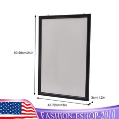 24×36″ / 18×24″ LED Backlit Movie Poster Art Picture Frame Light Box Wall Mount