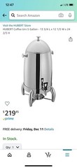 Hebert coffee urn stainless steal