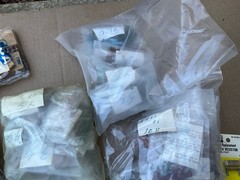 Large Lot of Vintage Wire Wound Resistors Various Ohms 19 Pounds1