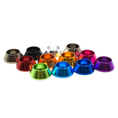 20Pcs M6 Cone Cup Washers Anodized Aluminum Alloy Screw Gasket Countersunk Washe