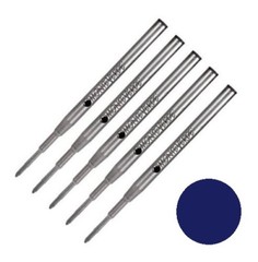 5 – MONTEVERDE Ballpoint Montblanc Style Pen Refill – BLUE BLACK INK, BOLD