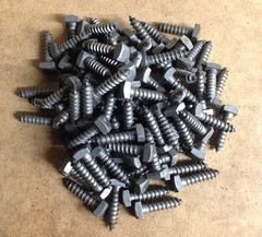 (50) 3/8 X 1-1/2 Square Head Lag Bolt Plain Steel Screw Rustic 3/8×1.5” 9/16 SQ