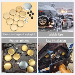 Brass Freeze Frost Plug Kit MPE-100BR Fits Chevy Small Block 283/305/327ci