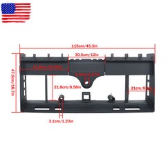 4000lb Heavy-Duty Pallet Fork Frame W Receiver Hitch & Spear Sleeves Skid Steer