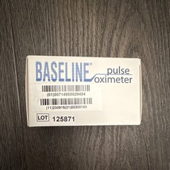 Baseline Fingertip Pulse Oximeter 12-1926 Emergency Medicine Family Monitor