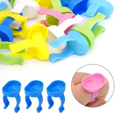 200pcs/bag Dental Endo Finger Ring Bowl Cup Prophy Dappen Dish Handy Mixing