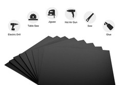 Black ABS Plastic Sheet 18x24x1/8″ – Rigid Thermoplastic for Crafts & DIY, 2-Pac