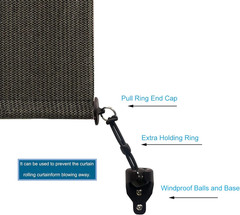 Universal Replacement Shade Bungee Kit for Exterior Sun Shades Outdoor/Indoor Ro