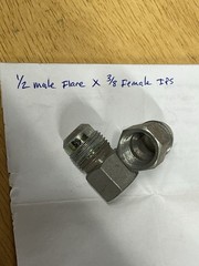 Many 1/2 and 3/8 flare fittings for gas connections, appliance connections..
