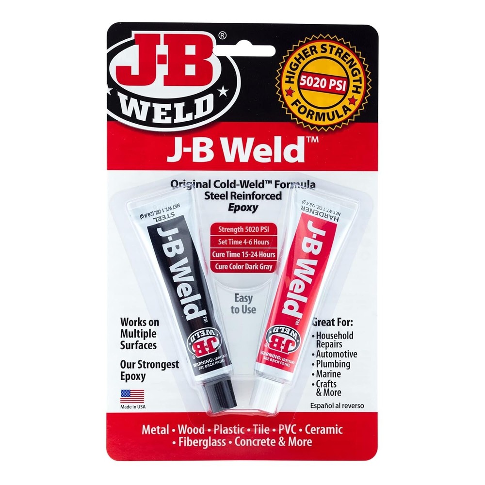 J-B Weld 8265S Original Cold-Weld Steel Reinforced Epoxy – 2 oz.