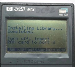 HP 48GX Graphing Calculator NO BATTERY/CARD COVER Tested & Works SEE PHOTOS