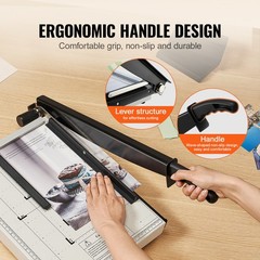 Uimoso Paper Cutter Guillotine Trimmer 15″ 16 Sheets Cutting Capacity Metal Base