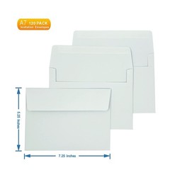 A7 Invitation envelopes （120 PCS 5.25×7.25 in） – windowless design
