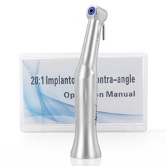 Dental Implant Handpiece 20:1 Reduction Contra Angle Push Button Surgical Motor