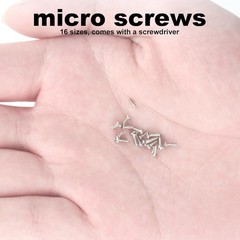 Tiny Screws for Electronics, 800 pcs Mini Micro Small Phillips Pan Head Machi…
