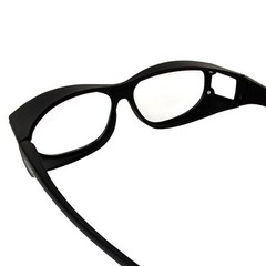 2 Pairs Global Vision Escort Fitover Safety Sunglasses Black & Red w/Clear Lens
