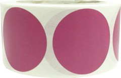 Circle Dot Stickers | 2″ Inches Round – 500 Pack | Pick One Color