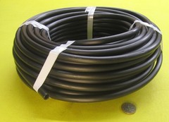 HDPE Tubing .375″ (3/8) OD x .250″ ID (1/4″) x 100 Ft Coil Black