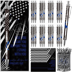 25 Sets Police Academy Graduation Gifts Writing Ballpoint Pen and Thank You Book