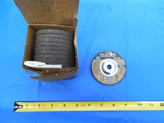 10 pcs NEW FLEXON FLEXOVIT 3″ x 1/4″ X 3/8″ TYPE 27 A0034 BENCH GRINDER WHEEL