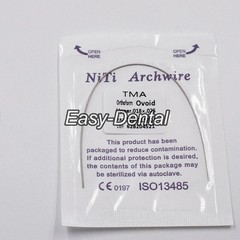 1-100Pc Dental Orthodontic TMA Arch Wire Titanium Molybdenum Alloy Ovoid/Natural