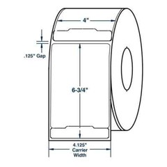 2 Rolls FedEx UPS 4×6.75 Perforated Thermal Shipping Label 1″ Core 250 Per Roll