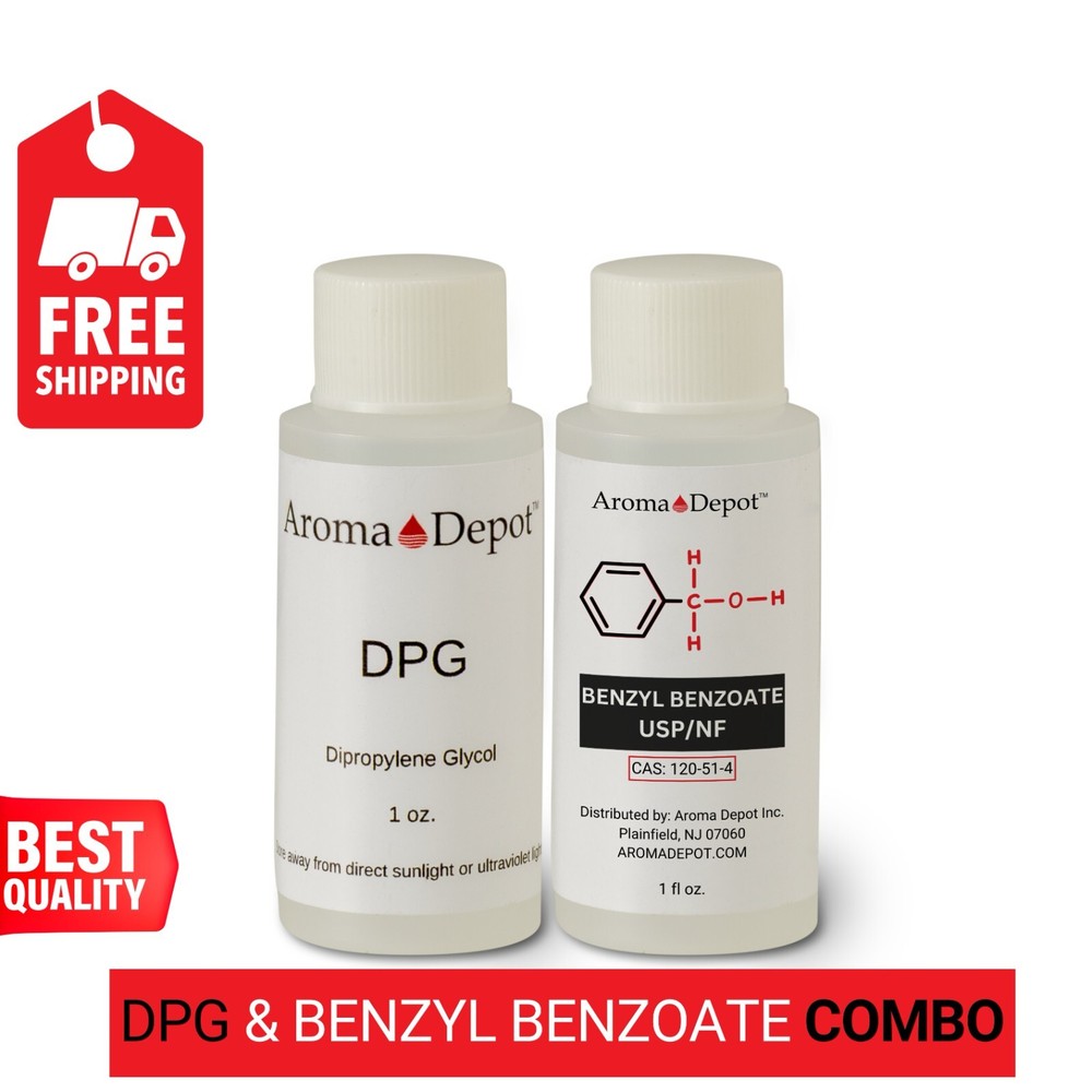 DPG Dipropylene Glycol & Benzyl Benzoate Combo Pack – Fragrance Oil Base Bulk