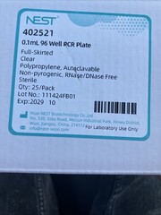 NEW/IN BOX 25PCS NEST 402501 PCR 96-Well Plate 0.1ML. NICE DEAL! Exp. 10/2029.