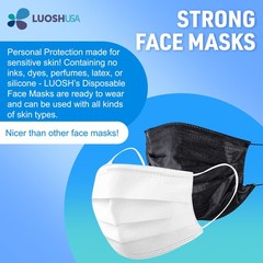 3 Ply Face Mask Made in USA, 50 Pack Disposable Masks for Adults, ASTM Level …
