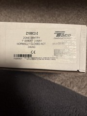 Taco Z100C2-2 Zone Valve, 2 Way, Normally Closed 1” Sweat 2 Way